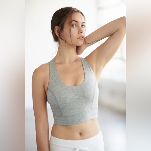 Free People Movement Lightning Synergy Active Bralette Grey Size Extra Small - Picture 2 of 8